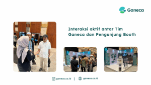 Interaksi aktif antar Tim Ganeca dan pengunjung di Minerba Expo 2025